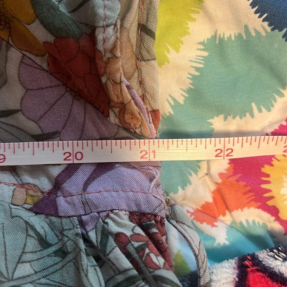 Umgee Floral Tiered Mini Dress in Lavender, Mustard & Rust - Picture 12 of 12